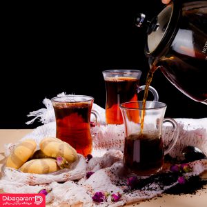 استکان کمر باریک دسته دار پاشاباغچه مدل کی اف کد 55411