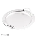 سینی استیل گرد بدون پایه