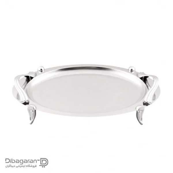 sini estil beyzi noghreee قیمت و خرید سینی استیل بیضی ریور B1537