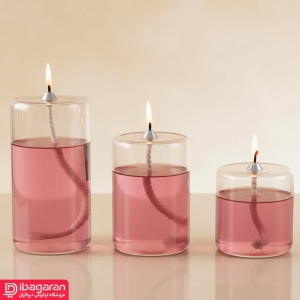 ست 3 عددی جاشمعی پیرکس استوانه ای مدل 50291