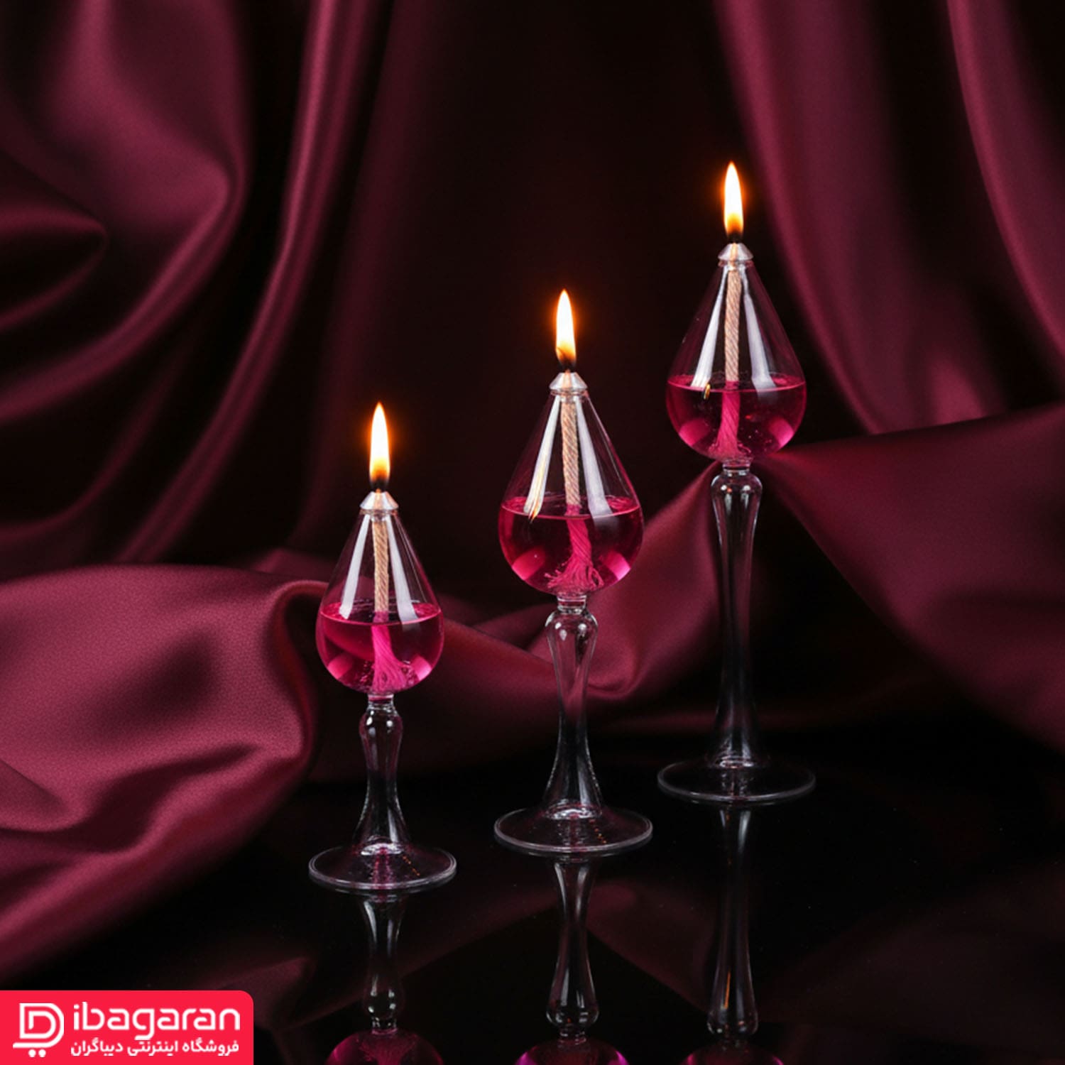 ست 3عددی جاشمعی اشکی کوچک 50268 (7)-min ست پیرکس سه عددی جا شمعی اشکی مدل 50268