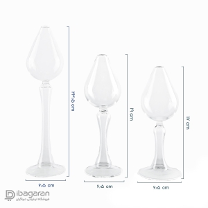 ست پیرکس سه عددی جا شمعی اشکی مدل 50268