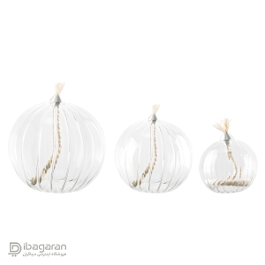 ست جاشمعی 3 عددی کروی شیاردار مدل 502866