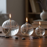 ست جاشمعی 3 عددی کروی شیاردار مدل 502866