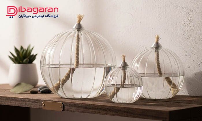 ست جاشمعی 3 عددی کروی شیاردار مدل 502866