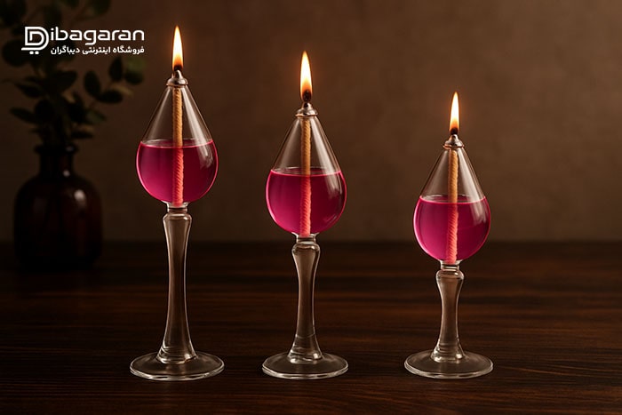 ست پیرکس سه عددی جا شمعی اشکی مدل 50268