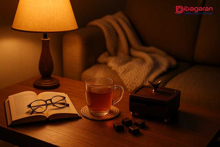 شکلات خوری مربع ایندو وود