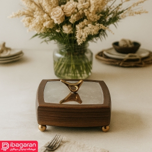 شکلات خوری مربع ایندو وود مدل 9920-11