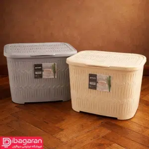 رنگ بندی سبد لباس درب دار لیمون مدل 1512