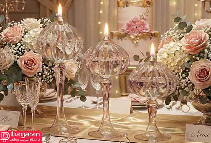 ست 3عددی جاشمعی ماشروم شیاردار مدل 5390169