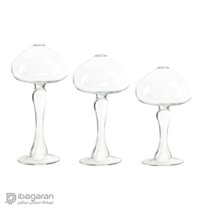 ست 3 عددی جاشمعی ماشروم ساده مدل 300055