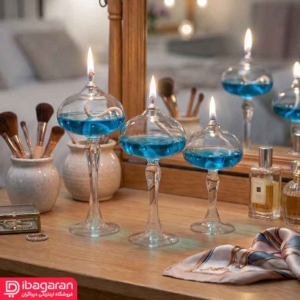 مدل ست 3 عددی جاشمعی ماشروم ساده مدل 300055