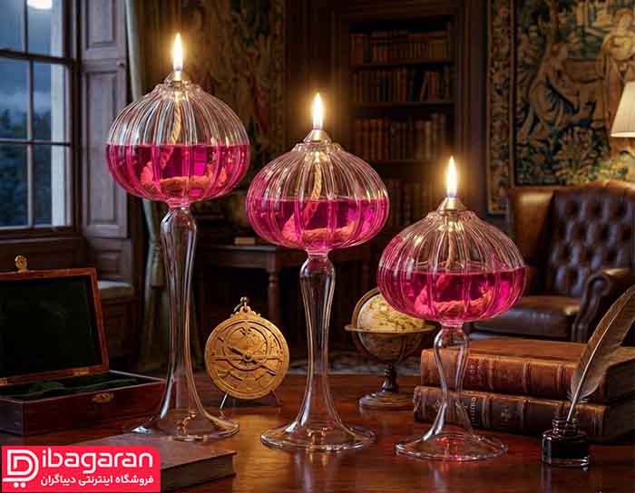 ست 3عددی جاشمعی ماشروم شیاردار مدل 5390169