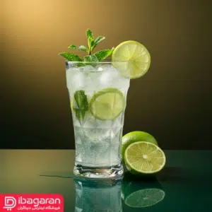 لیوان پیرلس آکوامارین برای پذیرایی