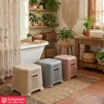 صندلی حمام لیمون طرح بافت مدل 2148