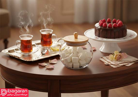 قندان شیشه ای پیرکس با طراحی مینیمال