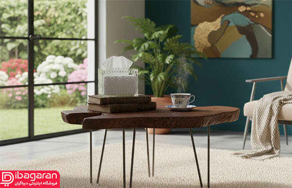 جا دستمال کاغذی شیشه ای مدل T318