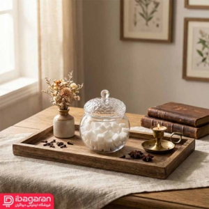 قندان پیرکس درب برفی مناسب پذیرایی چای