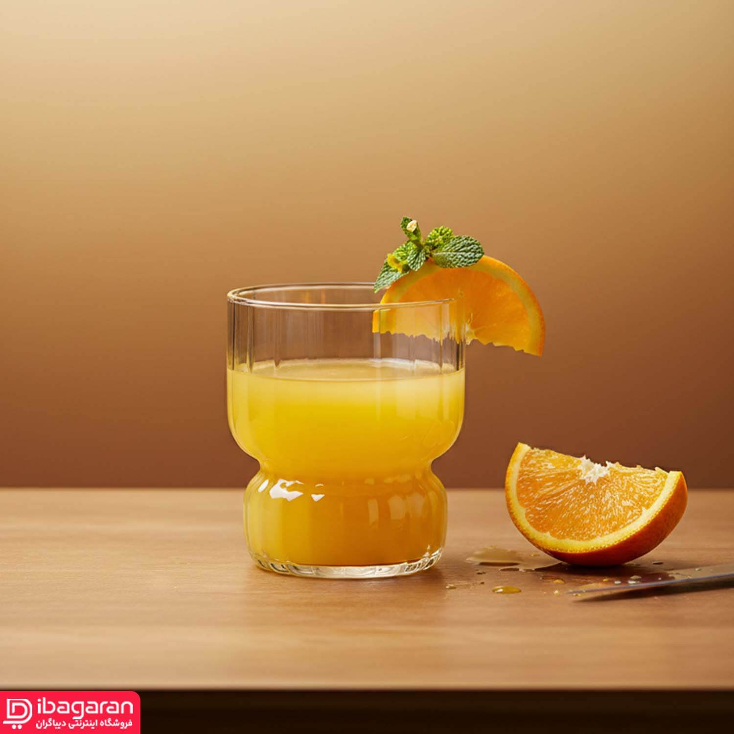 لیوان شیشه ای ونوس خوش دست و ساده