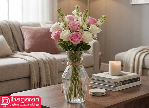 گلدان شیشه ای کژال