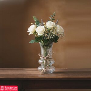 گلدان شیشه ای پویه دکوراتیو