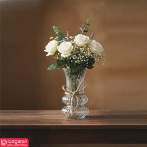 گلدان شیشه ای پویه دکوراتیو