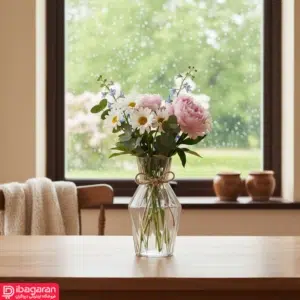 گلدان شیشه ای کژال