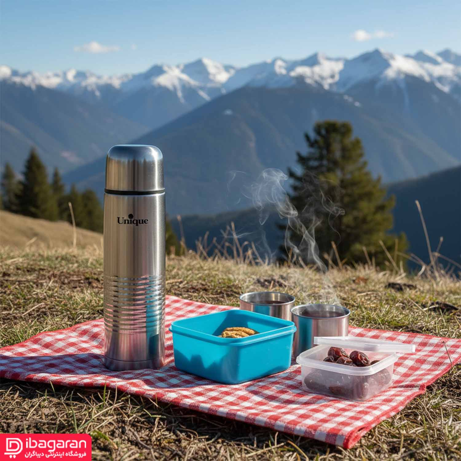 طراحی باریک فلاکس 1 لیتر استیل مدل UN-1998