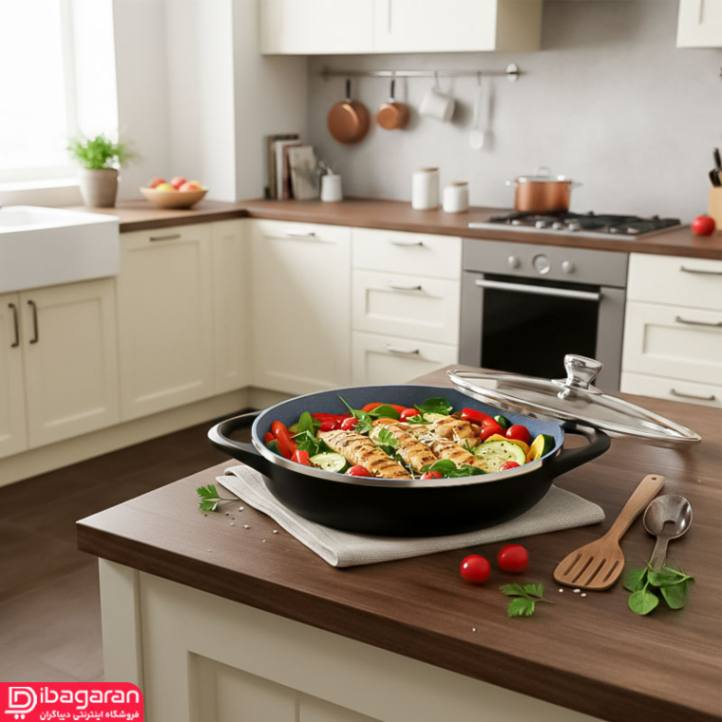 تابه گرانیتی دو دسته سایز 32 ریور