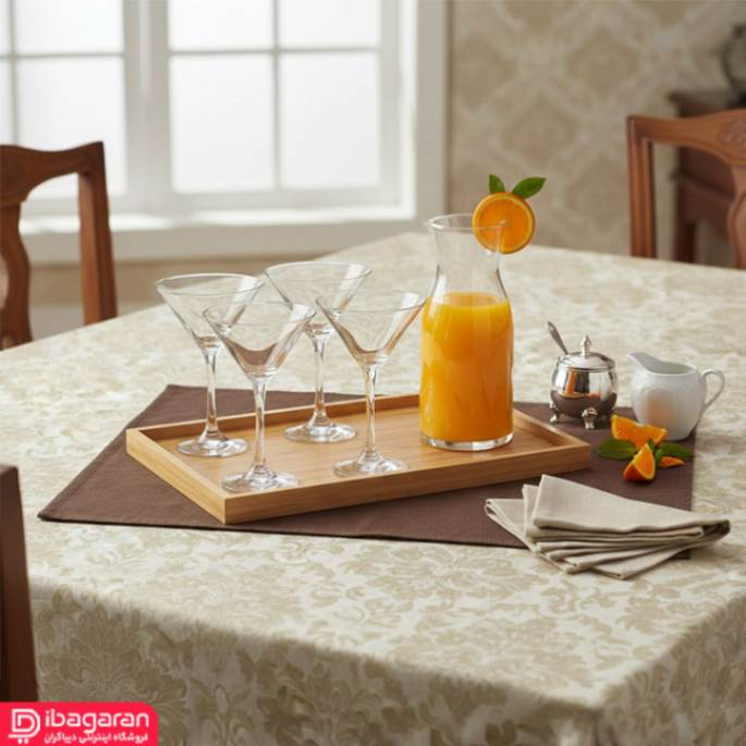 استفاده از ست گیلاس خوری لوکاس برای سرو نوشیدنی های ویژه