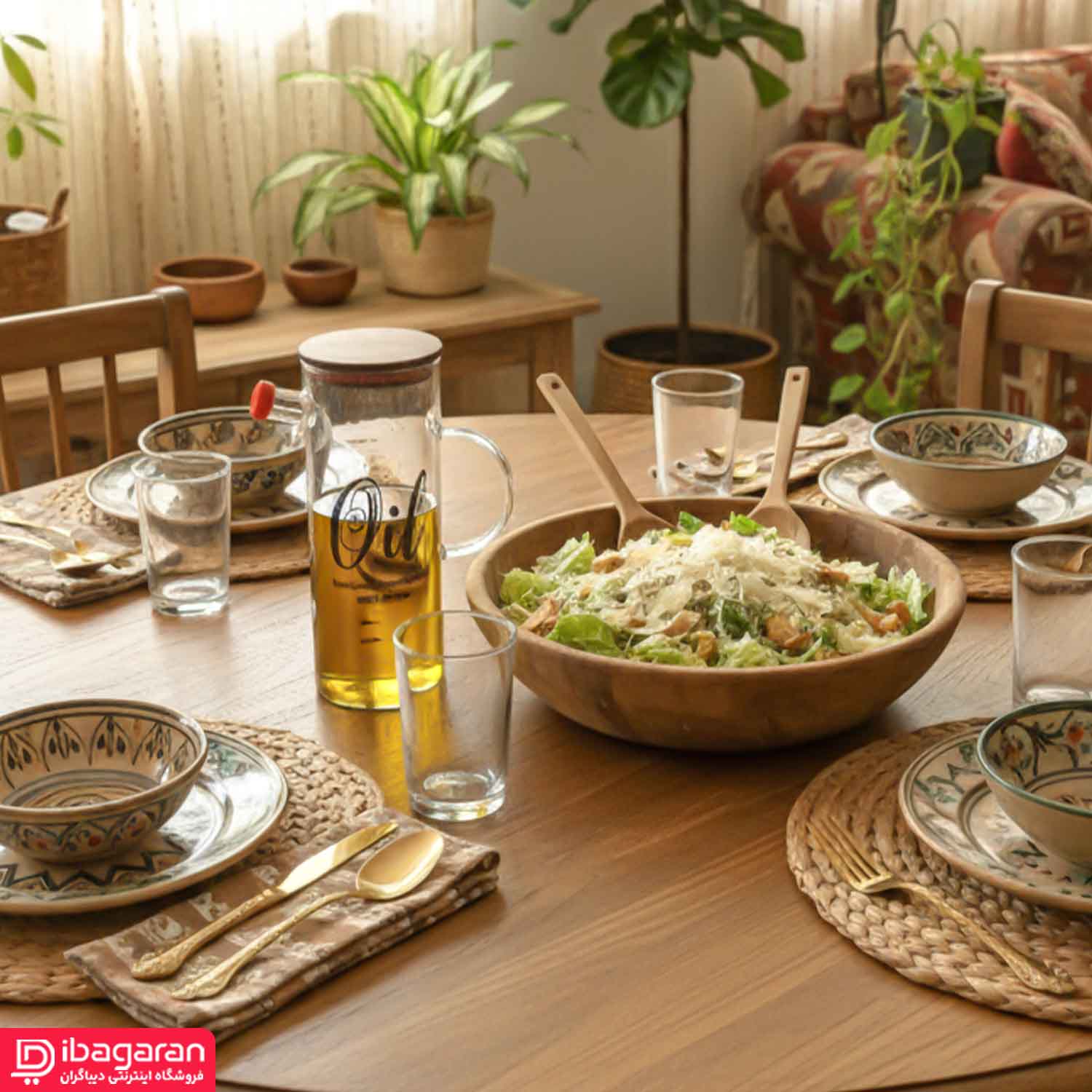 روغن ریز شیشه ای آکام ظرفیت یک لیتری