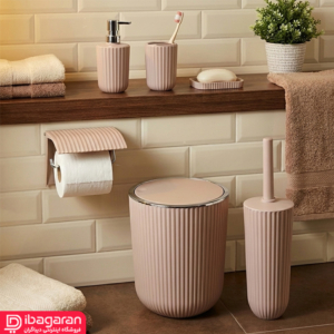 ست سرویس بهداشتی 6 پارچه همارا مدل گرد با طراحی یکدست