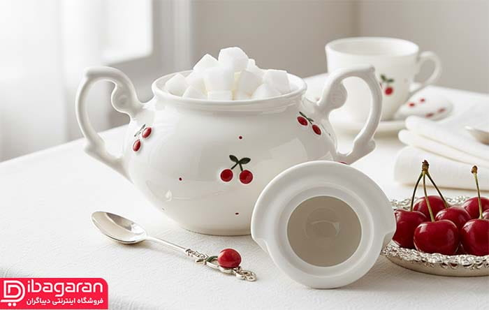 خرید قندان طرح آلبالو