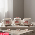 فنجان پاپیون برجسته برای سرو چای