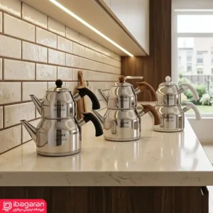 کتری و قوری استیل ریور مناسب آشپزخانه مدرن