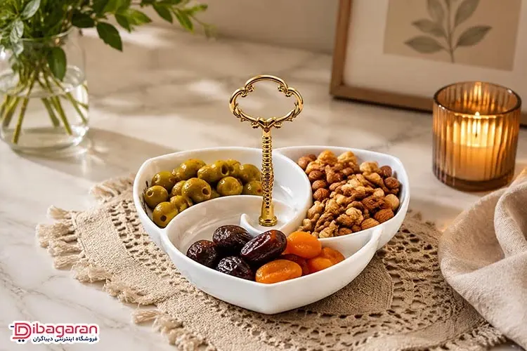 اردوخوری سرامیکی طرح مثلث