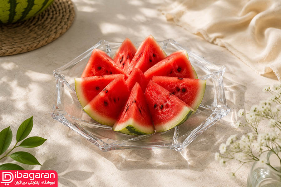 ست پیش دستی بلور اسکوئر کادویی 6عددی
