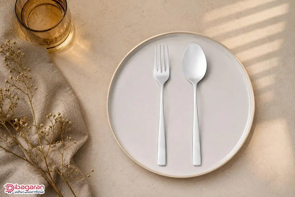 سرویس قاشق و چنگال استیل 12 پارچه ریور مدل 8345