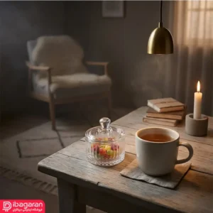 قندان دلی الیسا برای سرو قند و خوراکی های کوچک