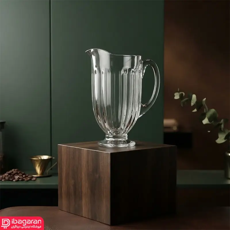 طراحی خطوط برجسته روی پارچ بلور مدل جنوا اونیکس