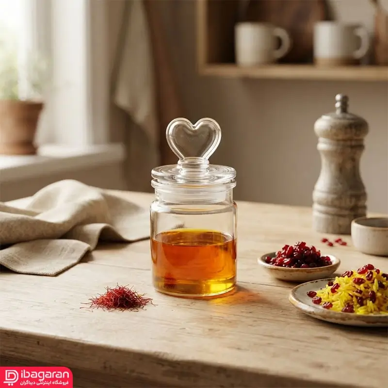 ظرف نگهداری زعفران شفاف برای آشپزخانه