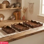 سینی دکوراتیو چوبی برای میز پذیرایی