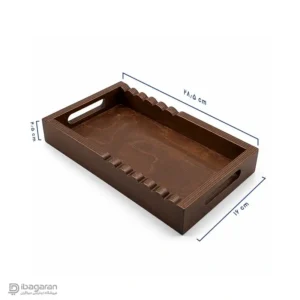 سینی چوبی دسته دار ایندو وود سایز کوچک