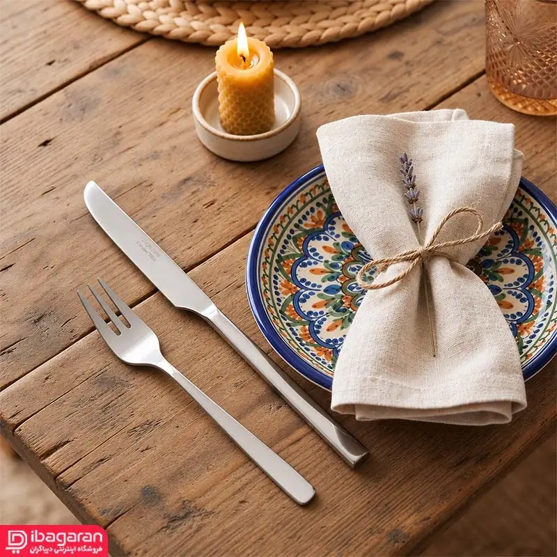 سرویس 12 پارچه کارد و چنگال استیل ریور مدل 8351
