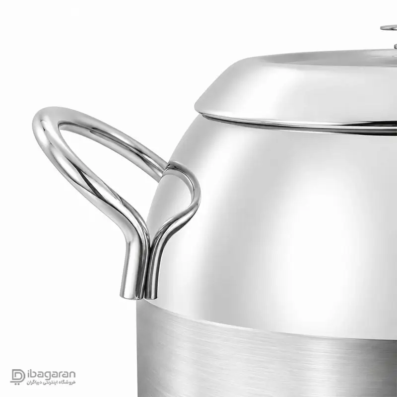 نمای نزدیک دسته استیل کتری 5 لیتری ریور