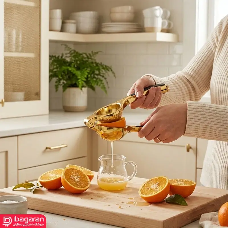 آب مرکبات گیر دستی طلایی مناسب استفاده خانگی