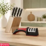 چاقو تیز کن آشپزخانه دسته وکیومی ریور مدل 8617