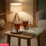 لیوان روما ریور دو رنگ نقره ای و نقره ای طلایی