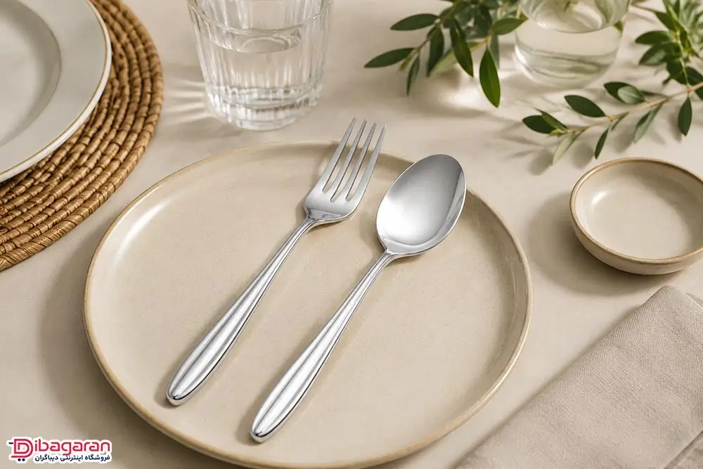سرویس قاشق و چنگال استیل 12 پارچه ریور مدل 8347