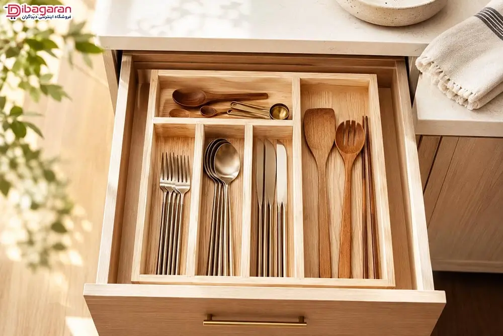 نظم دهنده چوبی داخل کابینت ریور مدل 3924
